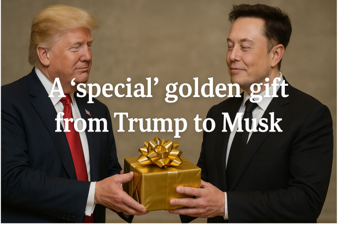 A “Special” Golden Gift from Trump to Musk – What It Means for Tech, Politics, and the Future